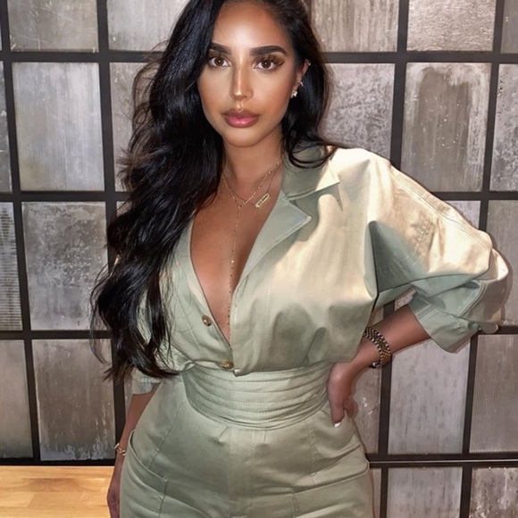 Zara Long Belted Jumpsuit - Picture 2 of 10